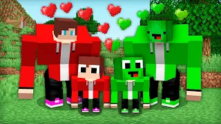 JJ Mutant Family vs Mikey Mutant Family in Minecraft Challenge by Maizen
