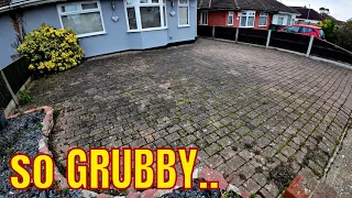 GRUBBY Paving Get's FIRST Clean! Pressure Washing Time Let's Get CRACKING..