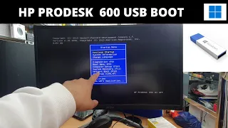 How To Get Into USB Legacy Boot On HP Prodesk 600 G1 SFF