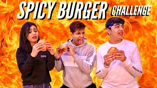 SPICY BURGER CHALLENGE | Rimorav Vlogs