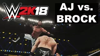 WWE 2K18 Survivor Series - Brock Lesnar vs. AJ Styles