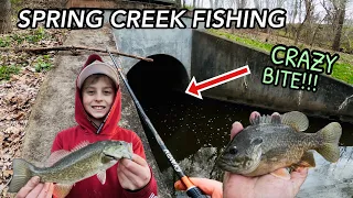 WE FISHED THIS SPILLWAY TUNNEL TO SEE WHAT WAS LIVING INSIDE!!!  (CRAZY BITE!!!)