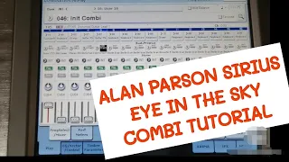 alan parson Sirius Eye in the sky korg  kronos combi tutorial