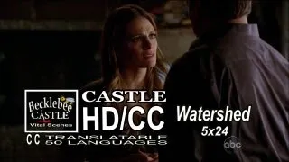 Castle 5x24 "Watershed"  Castle and Beckett Fight  / Argue at Apartment Season Finale HD/CC