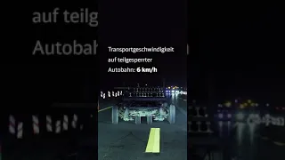 Spektakulärer Transport von 120 Meter langen Schienen #YouTubeShorts