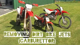 Removing dirt bike jets | the easy way (CRF450X)