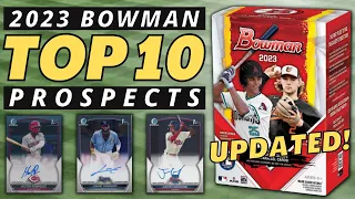 Top 10 Prospects in 2023 Bowman Right Now | Bowman Chrome Baseball Cards