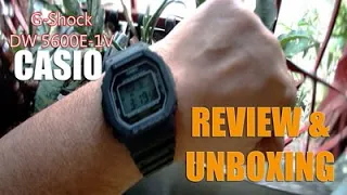 G-Shock DW 5600E-1V  unboxing and review