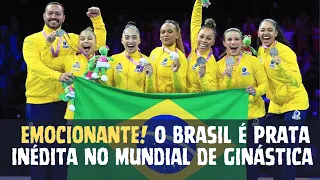 BRASIL CONQUISTA INÉDITA PRATA POR EQUIPES NO MUNDIAL DE GINÁSTICA