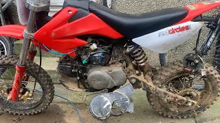 Stator replacement on 125cc pit bike