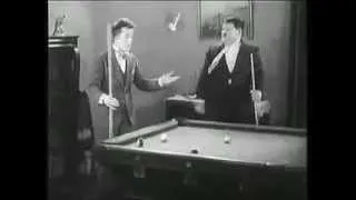 Laurel   Hardy   Playing Pool