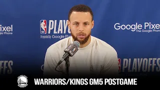 Stephen Curry Reacts To Warriors Game 5 vs Kings | April 26, 2023