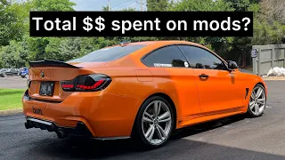 Full Mod List and Cost Breakdown of the 440i!!!