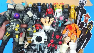 Lots of skibidi toilet multiverse TITAN TV DRILL MAN vs  CLOCKMAN,SPEAKER CAMERA MAN | satisfying 34