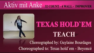 Texas hold´em - Line Dance - Guylaine Bourdages - teach and learn with Anke