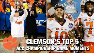 Clemson's Top 5 ACC Championship Game Moments