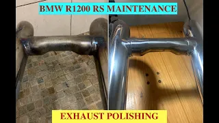 EXHAUST POLISHING  (BMW R1200 RS)