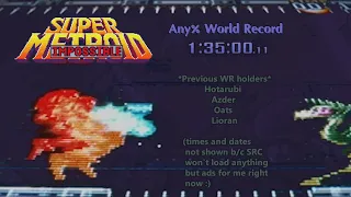 Super Metroid Impossible any% in 1:35:00 (1:10 IGT) (previous WR)