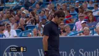 Stunning Roger Federer rocket forehand | Cincinnati 2018 Semi-Final