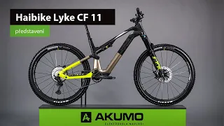 Elektrokolo HAIBIKE Lyke CF 11 Carbon/Sand/Lime gloss - celoodpružené horské elektrokolo