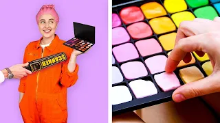 Weird Ways to SNEAK MAKEUP INTO JAIL | Funny Ideas to SNEAK ANYTHING ANYWHERE by Crafty Panda