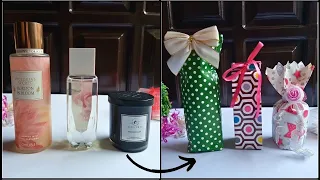How To Gift Wrap A Bottle (3 Easy Ways) | DIY Gift Wrapping Ideas | DIY Gift Bag For Bottles