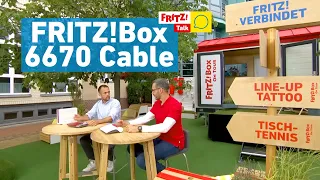 Kabel mit FRITZ!Box 6670 Cable | FRITZ! Talk live von der IFA 2023