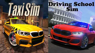 Driving School Sim 2020 vs Taxi Sim 2020 - Ford Focus vs Mercedes G Class - Gameplay (Android,Ios)