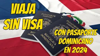 ✈️ PAÍSES para VIAJAR SIN VISA con PASAPORTE DOMINICANO 🇩🇴 en 2024 | Viajando con Pedro ✈️