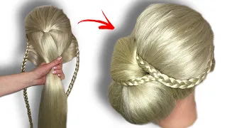 Вечерняя прическа на длинные волосы. Evening Hairstyle for long hair - Beautymaker