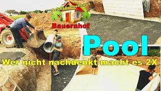 Schnäppchenhausbauernhof Der Pool #3 Viele Stunden umsonst Schwerer Fehler bei der Ausrichtung 🤧