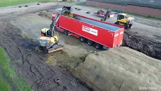 MTS. Stegeman kuilvoer laden met loon en grondverzetbedrijf Bijker en loon en verhuurbedrijf Buiert