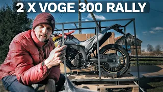 Voge 300 Rally na palecie. Nowy licznik w Voge 300 Rally? Unboxing