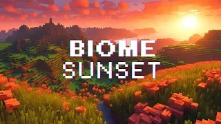 Biome Sunset | 3 Hours Minecraft Inspired Music for Creativity