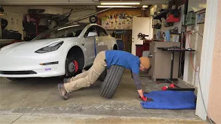 Tesla Model 3 Tire Rotation is Fun and Easy - How To