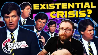 Reacting To Tucker Carlson’s Actual Mental Breakdown At TPUSA’s Americafest