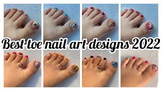 Best toe nail art designs 2022 || No tools nail art designs compilation