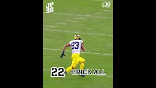 No. 22 - Michigan TE Erick All | Top Big Ten Football Players for the 2022 Season