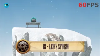 Leo's Fortune: Level 18 (Leo’s Storm) - 3 STARS + Secret Gold Cog , iOS/Android Walkthrough