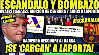 HACIENDA DESCUBRE AL BARÇA OTRO ESCÁNDALO QUE PUEDE ACABAR CON LAPORTA ¡PIDEN MOCIÓN DE CENSURA!