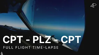 Full Flight Time-lapse | Cape Town - Gqeberha (Port Elizabeth)