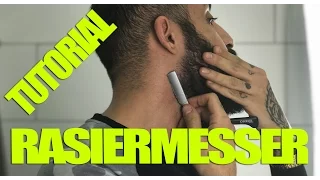 Bart Konturen rasieren mit Rasiermesser/Shavette | TUTORIAL | BARTMANN