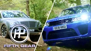 Bentley Bentayga VS Range Rover Sport SVR  - the off-road test | Fifth Gear