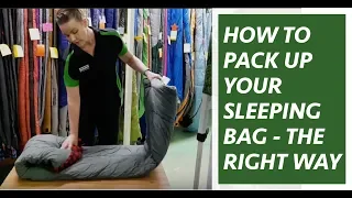 How to pack your sleeping bag easily & give your bag a longer life!