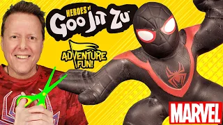 What’s Inside 5 Marvel Heroes of Goo Jit Zu Including Miles Morales Adventure Fun Toy review!