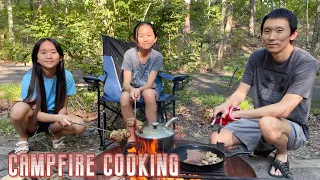 CAMPFIRE 🔥 Cook-off Battle! Janet vs Kate vs Tad