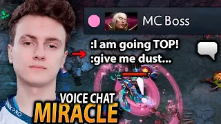 MIRACLE Invoker with VOICE CHAT making CALLS in Ranked