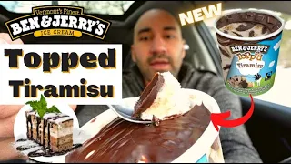 Ben and Jerrys Topped Tiramisu Review - Trying All the Topped Flavors!