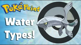 Drawing Water type Pokémon for the Fifth Gym of my Fakémon region!