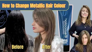 How To Change Metallic Hair Color Tutorial || Color Change on Metallic Hairs